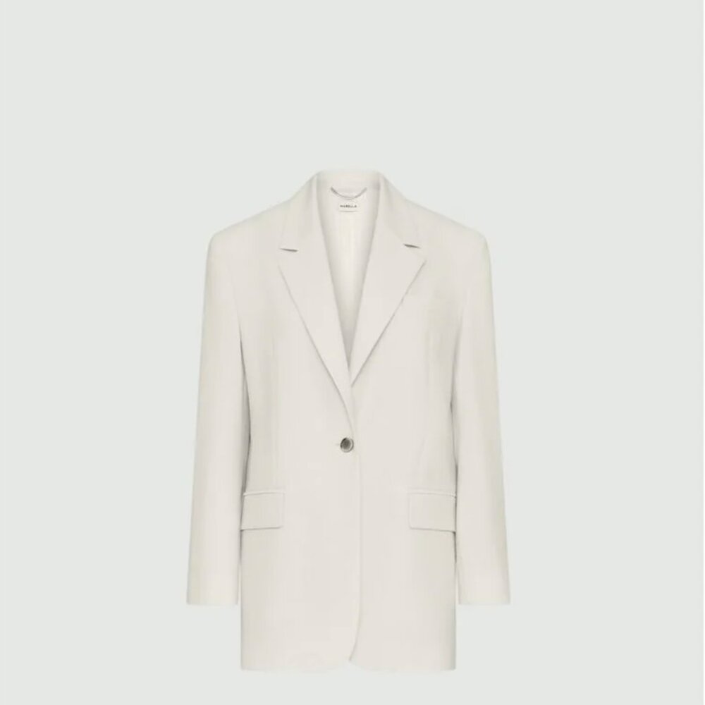 Marella “Derby” Blazer — Cream, Size 8 (M) | NWT